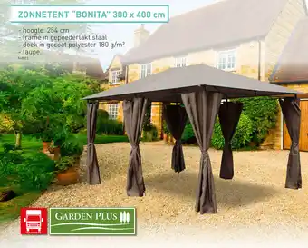 Hubo GARDEN PLUS ZONNETENT "BONITA" 300 x 400 cm aanbieding