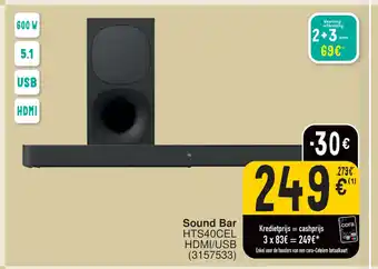 Sound Bar HTS40CEL HDMI/USB (3157533)
