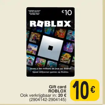 Cora Gift card ROBLOX (2904142-2904145) aanbieding