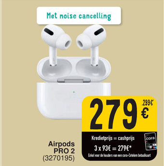 Cora Airpods PRO 2 aanbieding