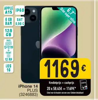 Cora iPhone 14 PLUS (3246883) aanbieding