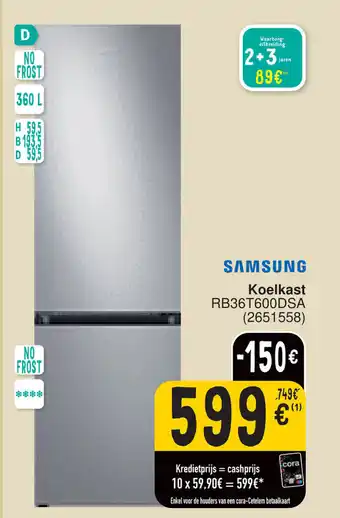 Cora SAMSUNG Koelkast RB36T600DSA (2651558) aanbieding