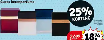 Kruidvat Guess herenparfums 50ml aanbieding