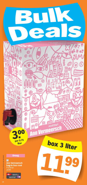 Albert Heijn Ann vermeersch bag-in-box rosé aanbieding