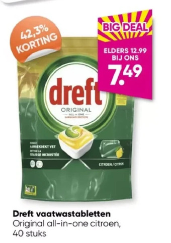Dreft vaatwastabletten