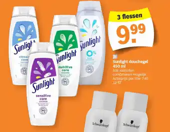 Albert Heijn Sunlight douchegel 450 ml aanbieding