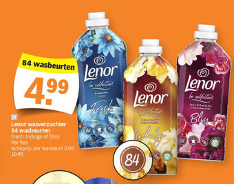 Albert Heijn Lenor wasverzachter 84 wasbeurten aanbieding