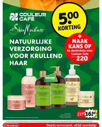 Kruidvat Shea Moisture Jamaican Black Castor Oil Strengthen & Restore shampoo 473ml aanbieding