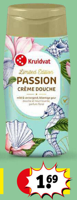 Kruidvat Kruidvat Limited Edition PASSION CRÈME DOUCHE aanbieding