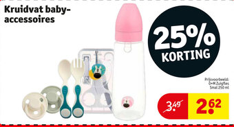 Kruidvat Kruidvat baby-accessoires Prijsvoorbeeld: 0+M Zuigfles Smal 250 ml aanbieding