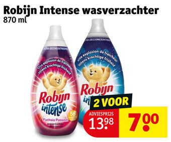Kruidvat Robijn Intense wasverzachter 870 ml aanbieding