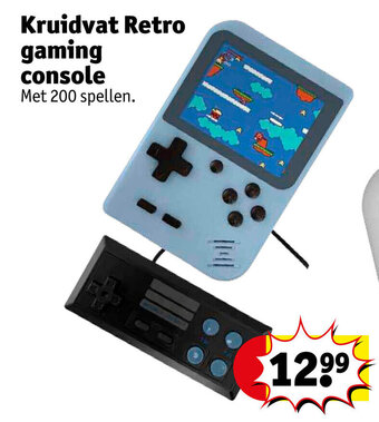 Kruidvat Kruidvat Retro gaming console Met 200 spellen. aanbieding