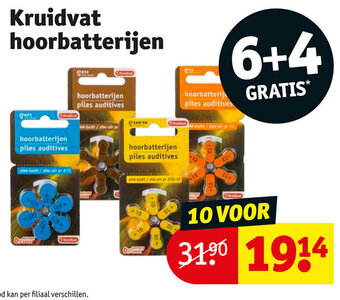 Kruidvat Kruidvat hoorbatterijen aanbieding