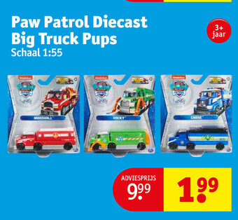 Paw Patrol Diecast Big Truck Pups Schaal 1:55