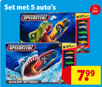Kruidvat Set met 5 auto's aanbieding