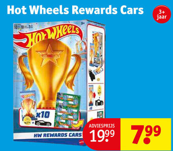 Kruidvat Hot Wheels Rewards Cars aanbieding