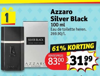 Kruidvat Azzaro Silver Black 100 ml aanbieding