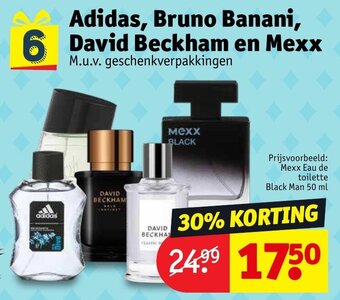 Kruidvat Adidas, Bruno Banani, Seductive 6 David Beckham en Mexx aanbieding