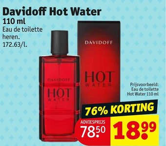 Kruidvat Davidoff Hot Water 110 ml aanbieding