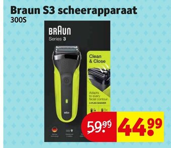 Kruidvat Braun S3 scheerapparaat 300S aanbieding