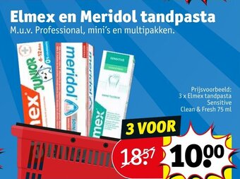 Kruidvat Elmex en Meridol tandpasta aanbieding