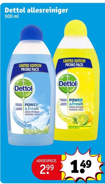Kruidvat Dettol allesreiniger 500 ml aanbieding
