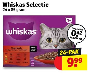 Kruidvat Whiskas Selectie 24 x 85 gram aanbieding