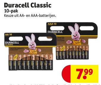 Kruidvat Duracell Classic 10-pak aanbieding