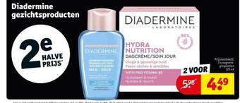 Kruidvat Diadermine gezichtsproducten aanbieding