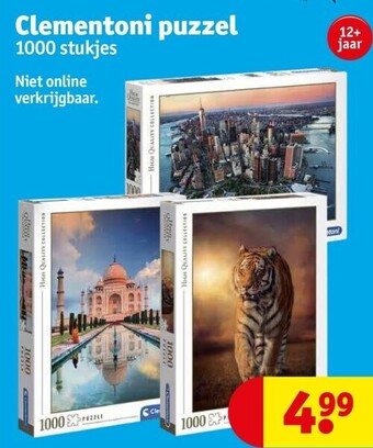 Kruidvat Clementoni puzzel aanbieding