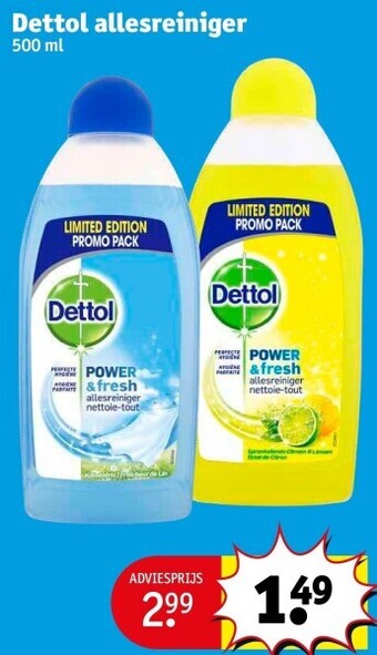 Kruidvat Dettol allesreiniger aanbieding