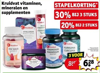 Kruidvat Kruidvat vitaminen, mineralen en supplementen aanbieding
