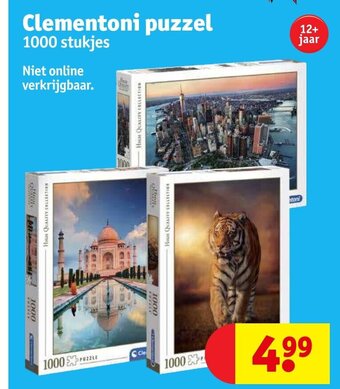 Kruidvat Clementoni puzzel 1000 stukjes aanbieding