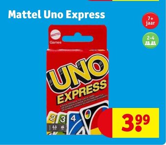 Kruidvat Mattel Uno Express aanbieding