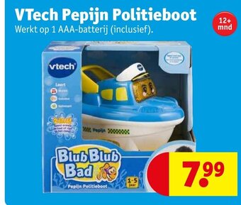 Kruidvat VTech Pepijn Politieboot aanbieding