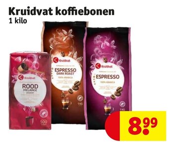 Kruidvat Kruidvat koffiebonen 1 kilo aanbieding