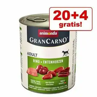 Zooplus Extra voordelig! Animonda GranCarno Original Adult Hondenvoer - Rund & Kip aanbieding