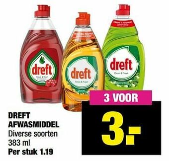 Big Bazar Dreft afwasmiddel aanbieding