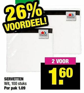 Big Bazar Servetten aanbieding