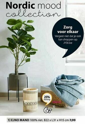 Jysk Ejno mand aanbieding