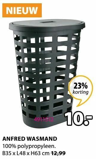 Jysk Anfred wasmand aanbieding