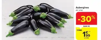 Carrefour Market Aubergines Le kilo aanbieding