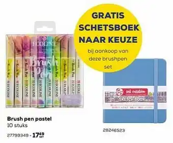 Supra Bazar Brush pen pastel aanbieding