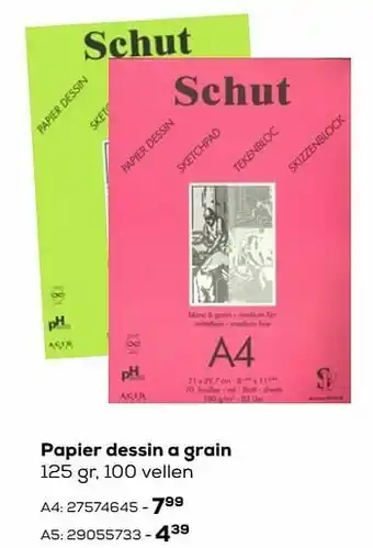 Supra Bazar Papier dessin a grain aanbieding