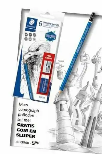 Supra Bazar Mars lumograph potloden aanbieding
