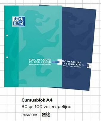 Supra Bazar Cursusblok a4 aanbieding