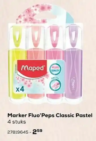 Marker fluo’peps classic pastel