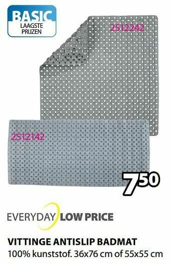 Jysk Vittinge antislip badmat aanbieding