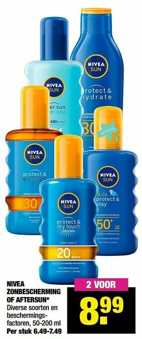 Big Bazar Nivea zonbescherming of aftersun aanbieding