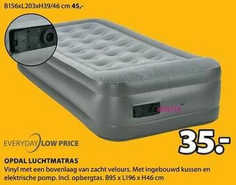 Jysk Opdal luchtmatras aanbieding